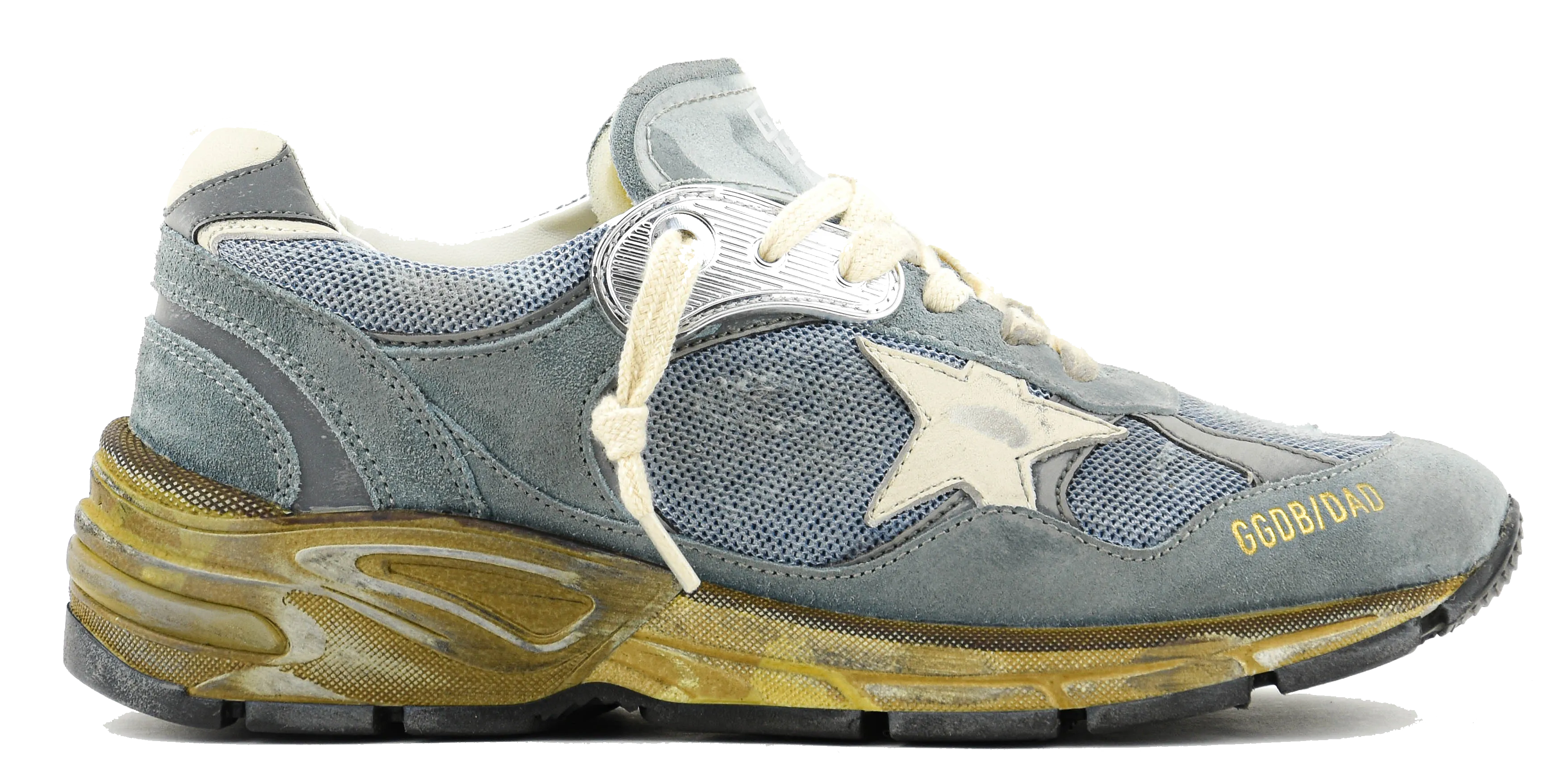 GOLDEN GOOSE RUNNING DAD BLUE SILVER