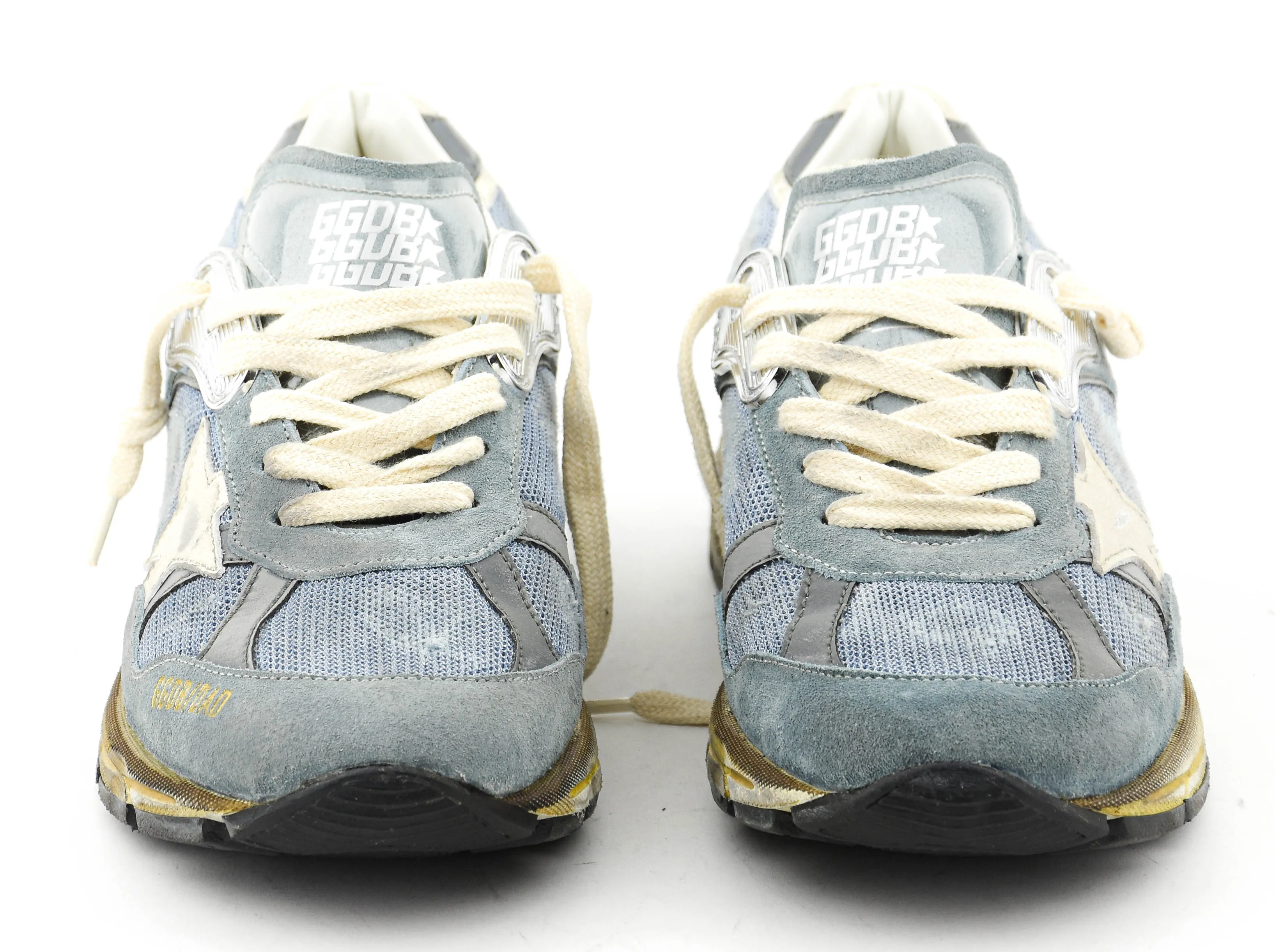 GOLDEN GOOSE RUNNING DAD BLUE SILVER