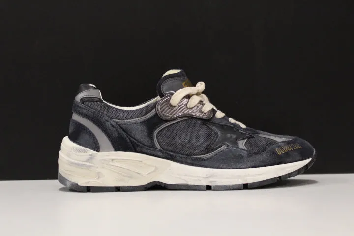 GOLDEN GOOSE RUNNING DAD DARK BLUE SILVER