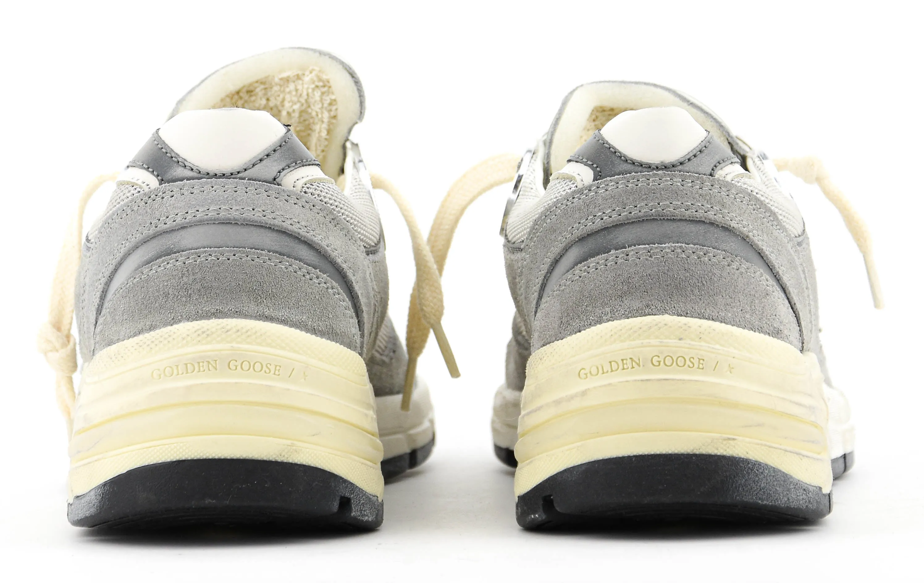 GOLDEN GOOSE RUNNING DAD GREY SILVER