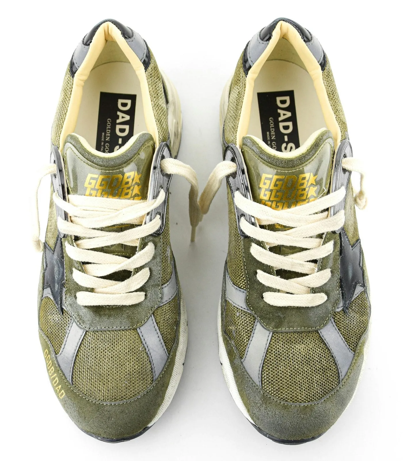 GOLDEN GOOSE RUNNING DAD OLIVE GREEN