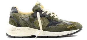 GOLDEN GOOSE RUNNING DAD OLIVE GREEN