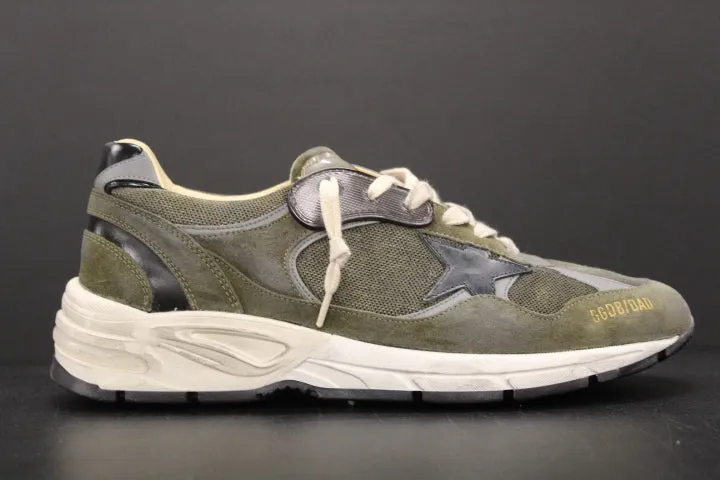 GOLDEN GOOSE RUNNING DAD OLIVE GREEN