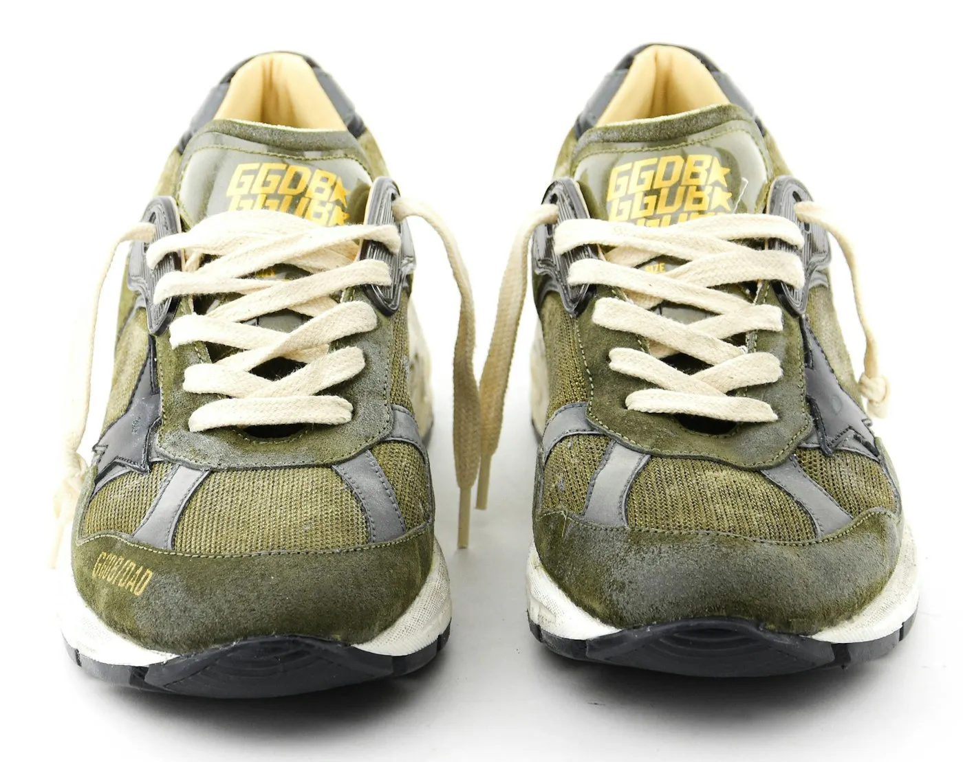 GOLDEN GOOSE RUNNING DAD OLIVE GREEN