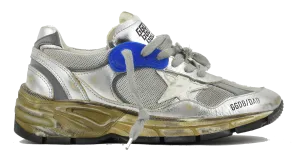 GOLDEN GOOSE RUNNING DAD SILVER BLUE