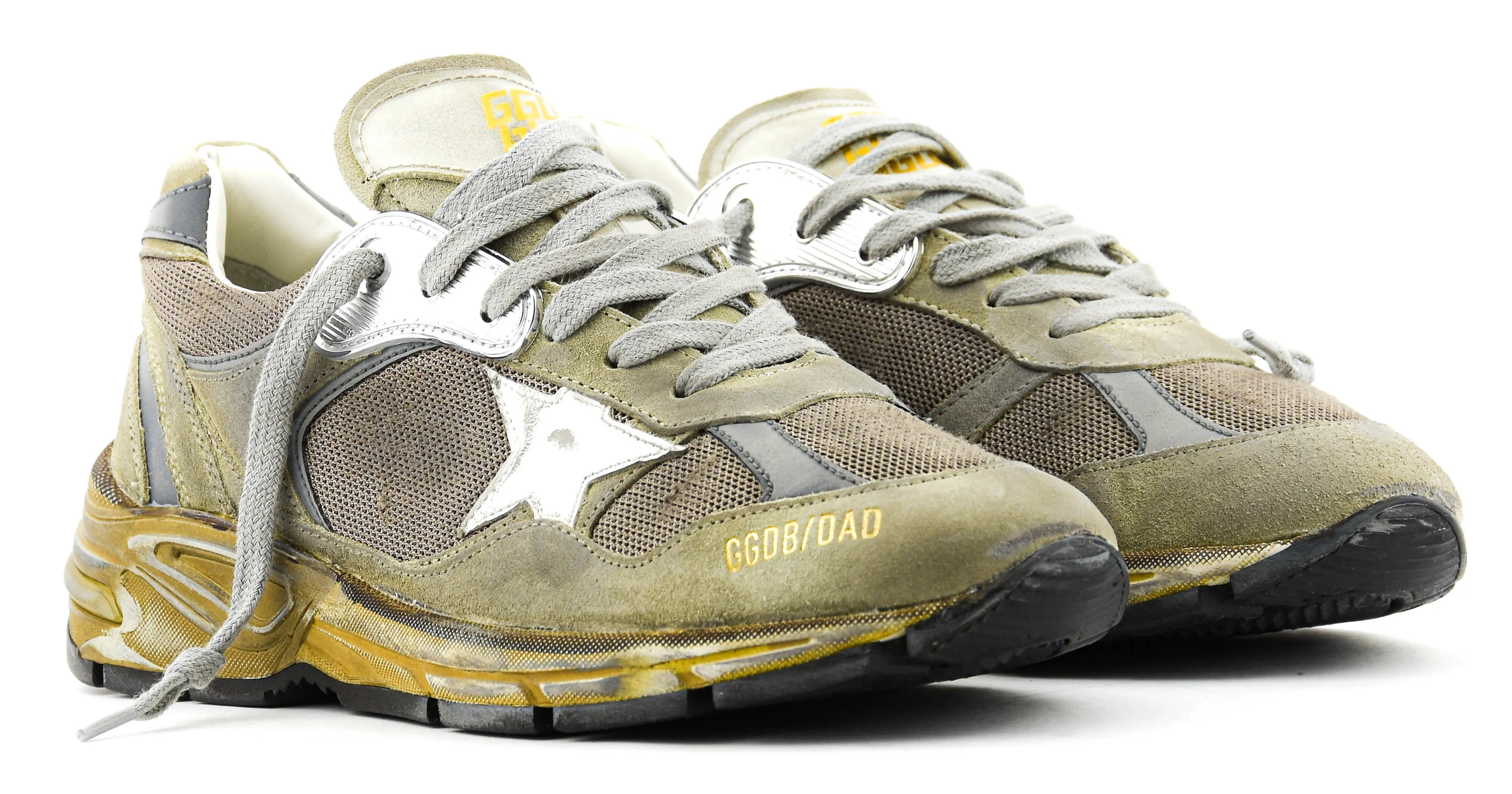 GOLDEN GOOSE RUNNING DAD TAUPE