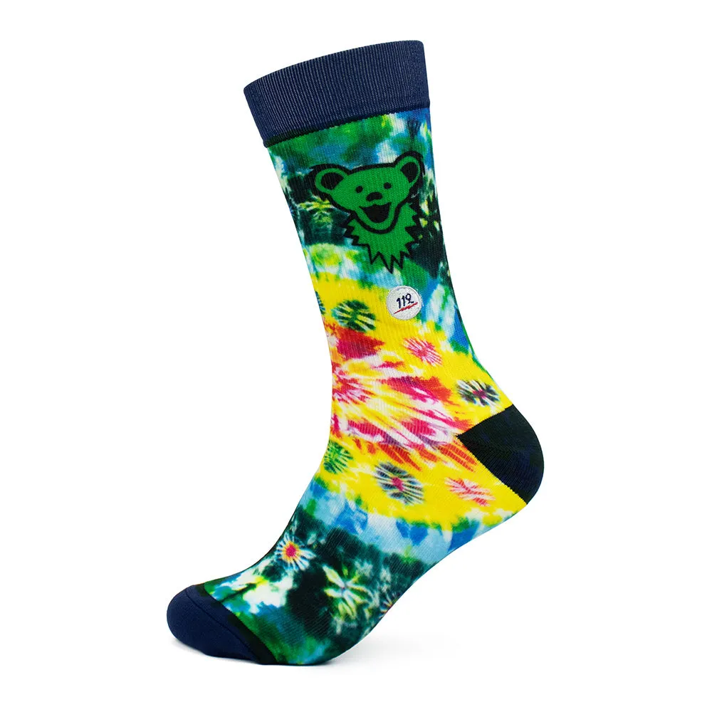 Grateful Dead | Socks | Green Bear Tie Dye