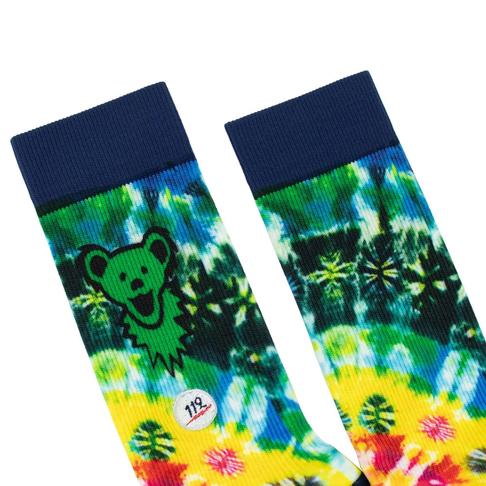 Grateful Dead | Socks | Green Bear Tie Dye