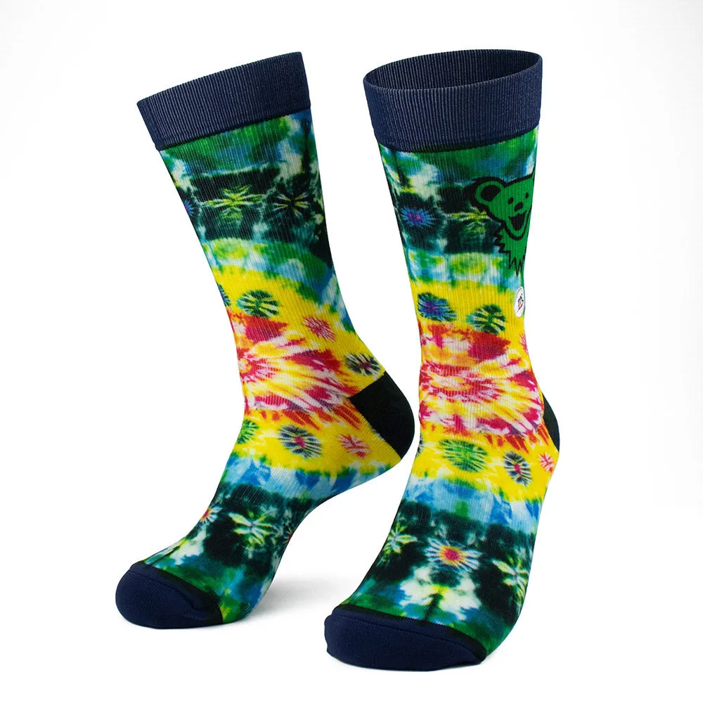 Grateful Dead | Socks | Green Bear Tie Dye