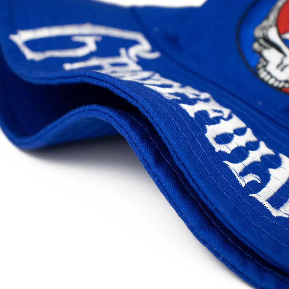 Grateful Dead | Steal Your Face Bucket Hat | Wide Brim Royal