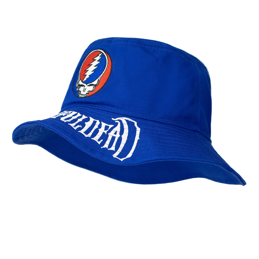 Grateful Dead | Steal Your Face Bucket Hat | Wide Brim Royal