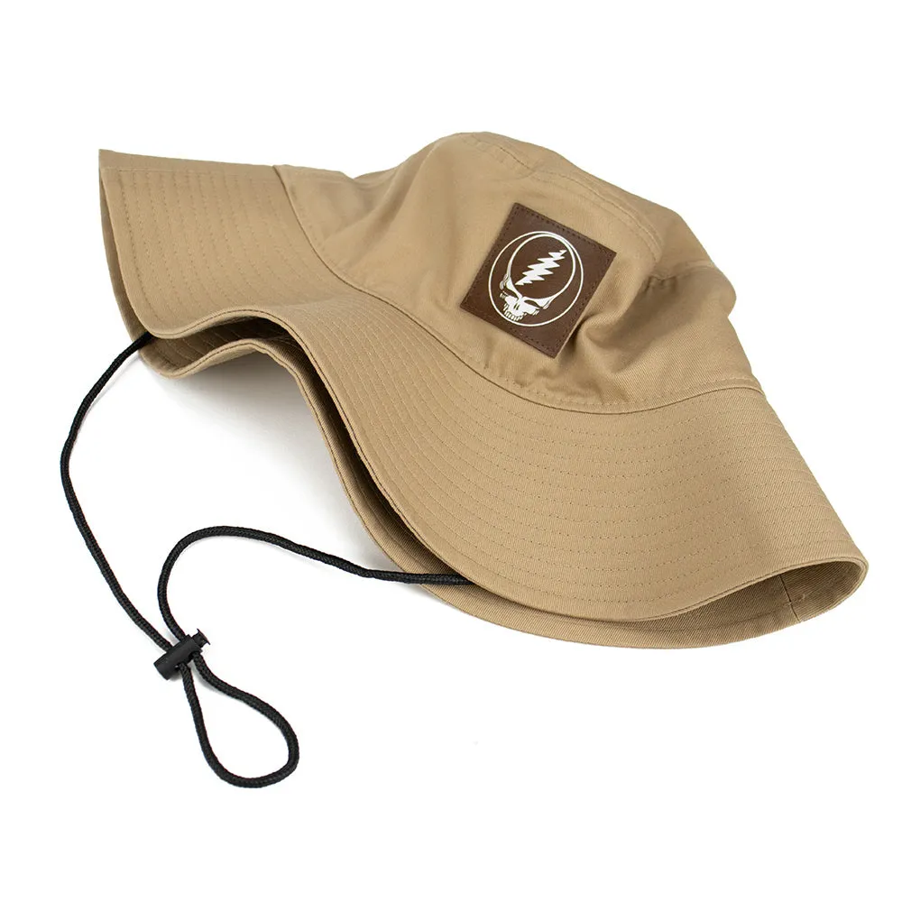 Grateful Dead | Stealie String Bucket Hat | Outdoor Tan