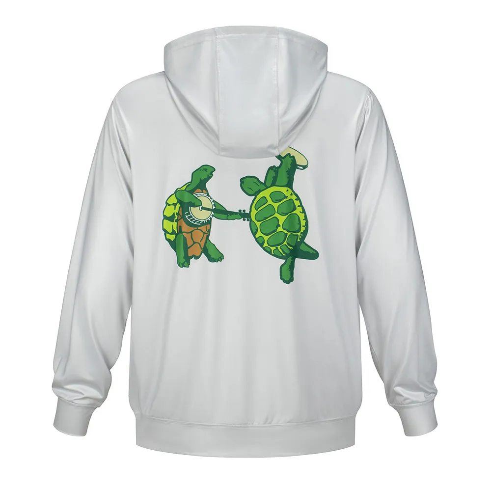 Grateful Dead | UPF 50 Hoodie | Logo and Turtles in Silver