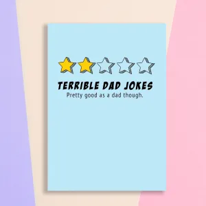 Greeting Card For Dad - Terrible Dad Jokes