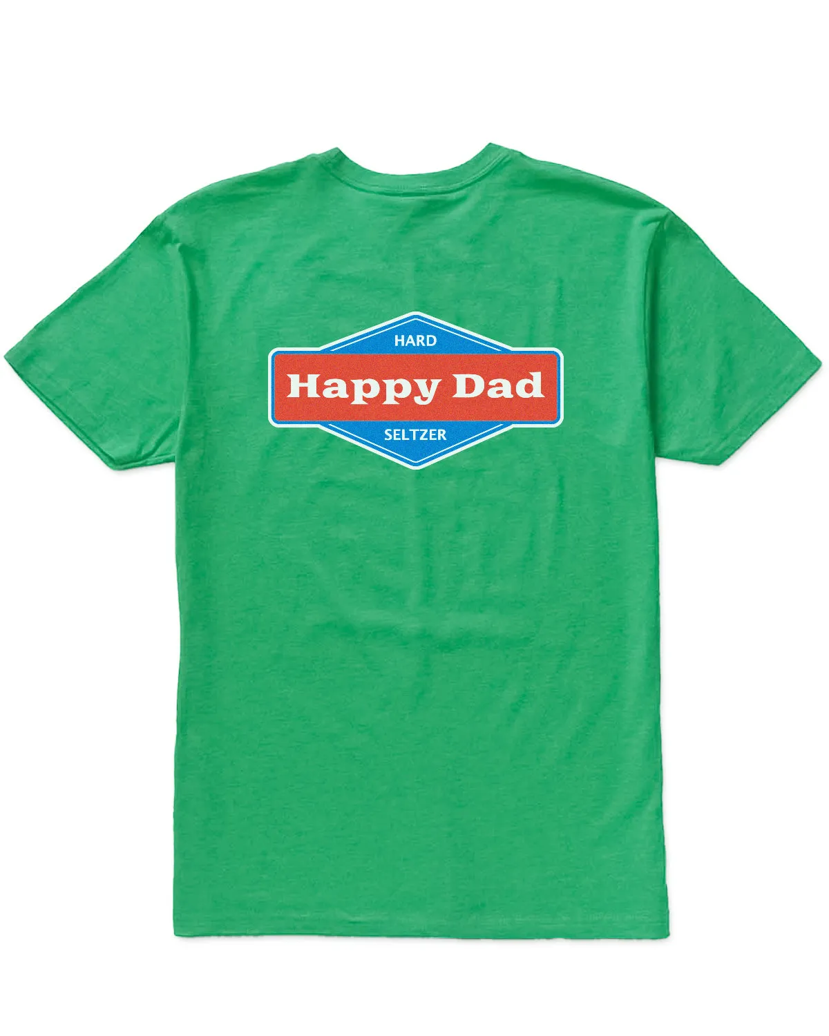 Happy Dad Logo Front and Back Tee (Green)