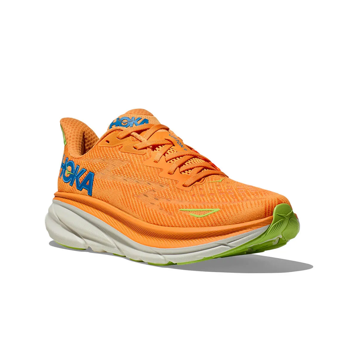 Hoka Clifton 9 Mens | Solar Flare / Lettuce