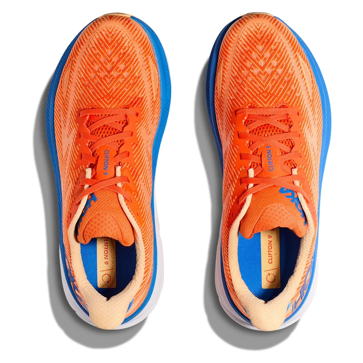 Hoka Clifton 9 Mens | Vibrant Orange / Impala