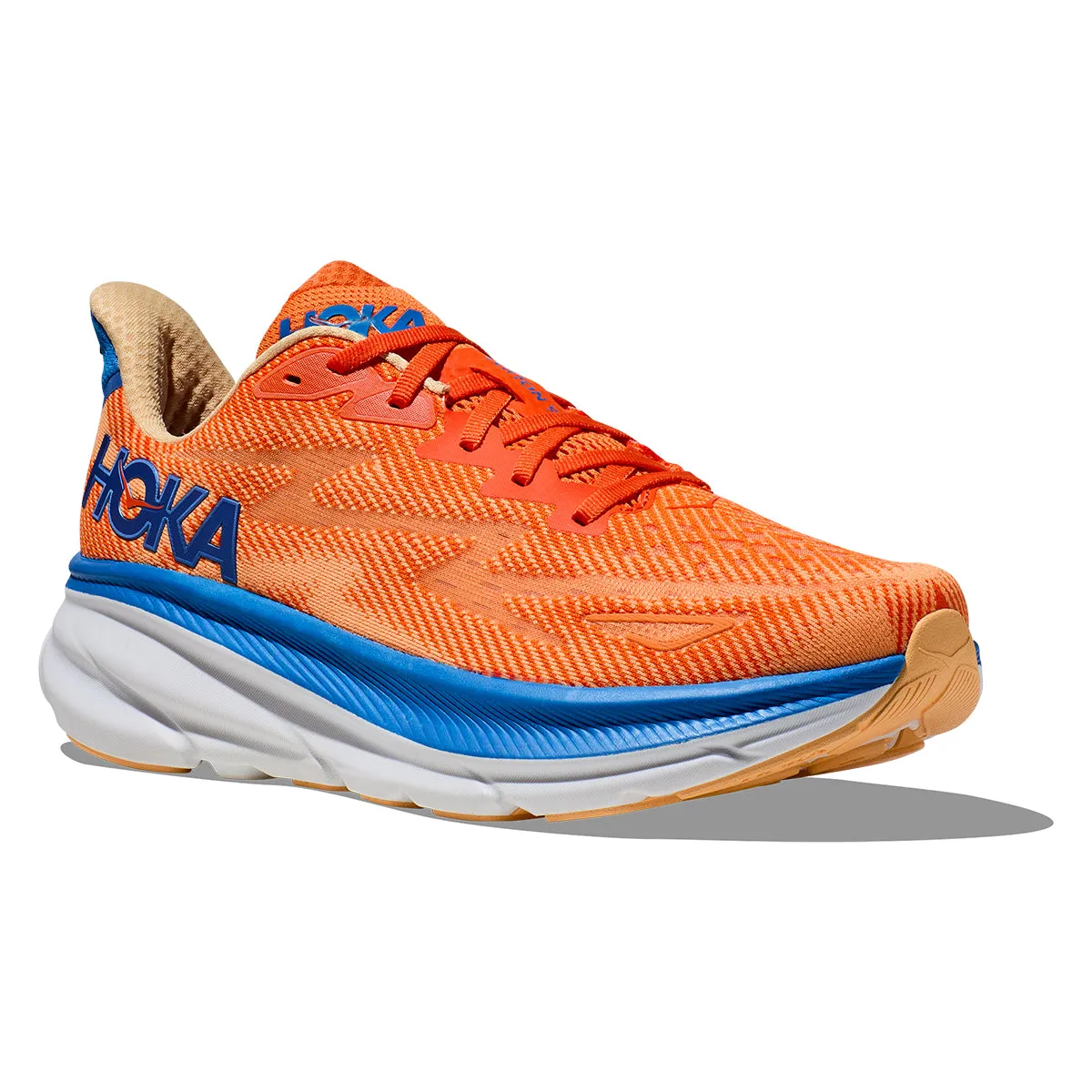 Hoka Clifton 9 Mens | Vibrant Orange / Impala