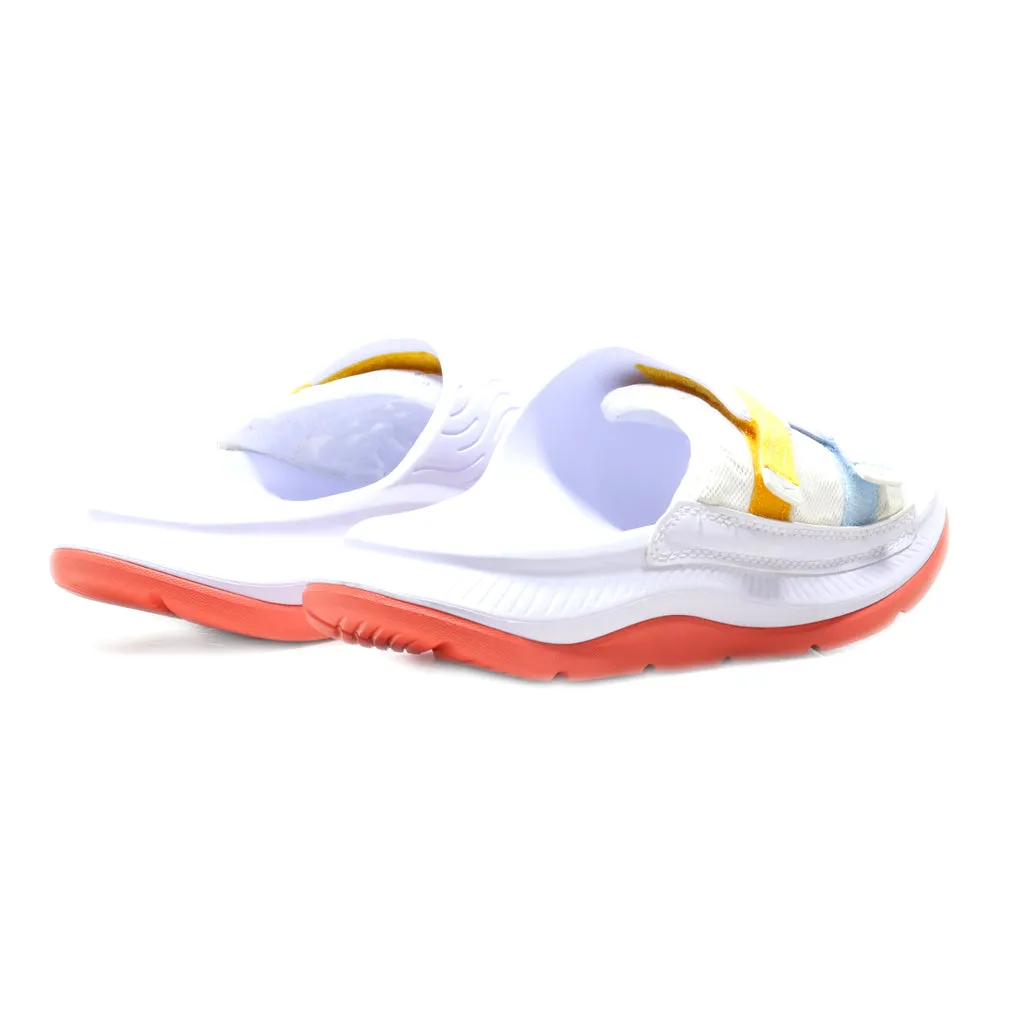 Hoka Flip Flops Rubber White Colour For Women