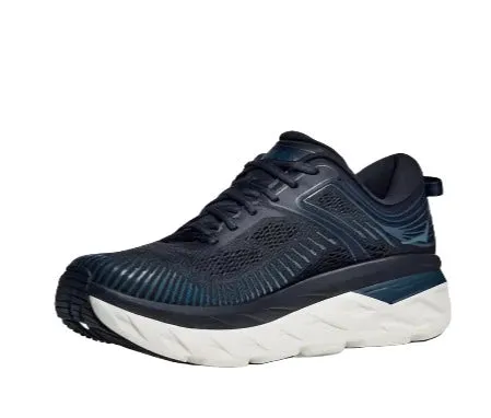 HOKA Men's Bondi 7 Sneaker - Outerspace/White