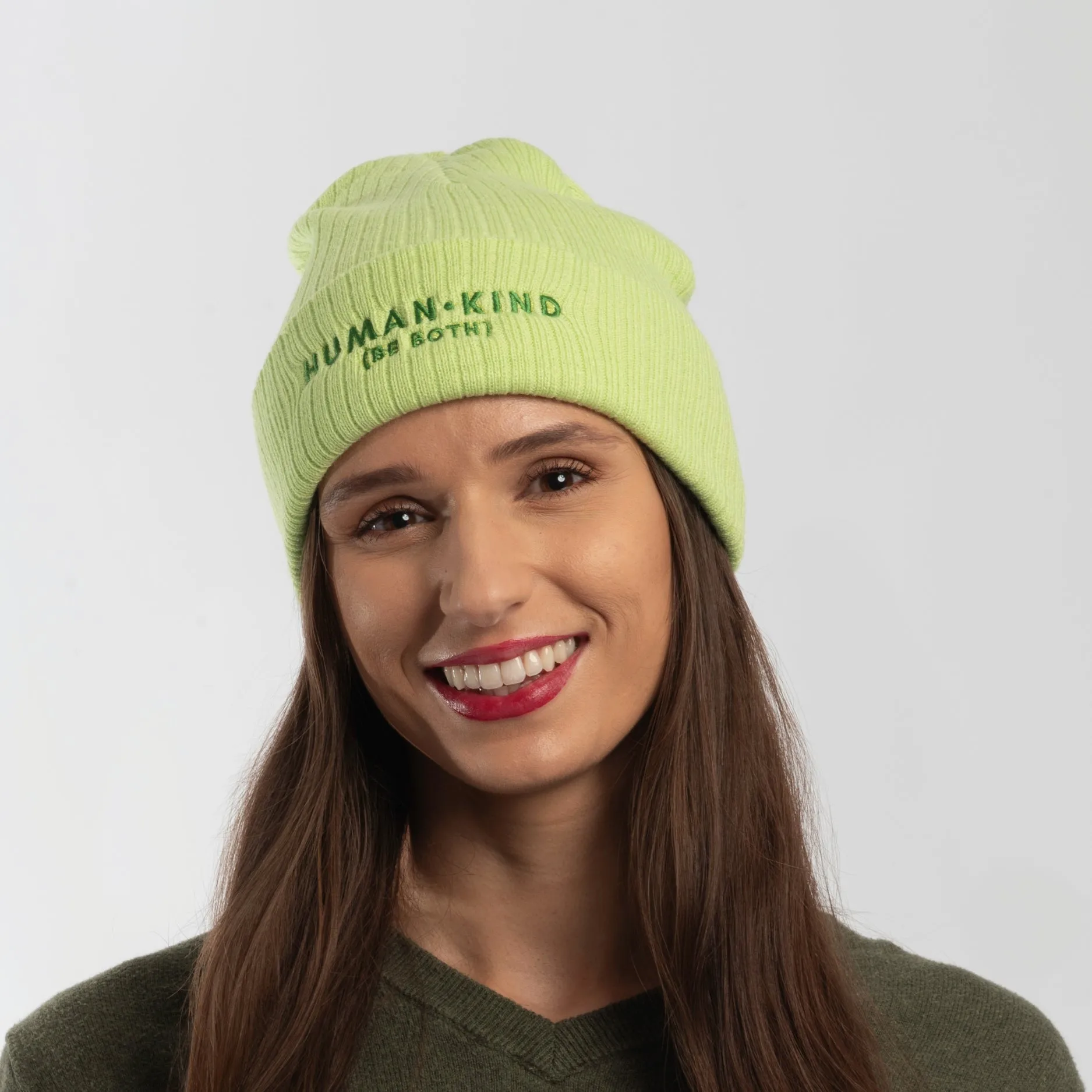 Human Kind Embroidered Beanie