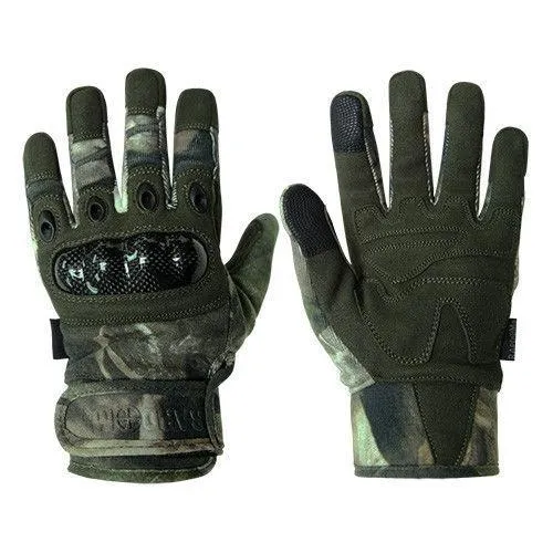 Hybricam Carbon Fiber Camouflage Hiking Fishing Hunting Gloves