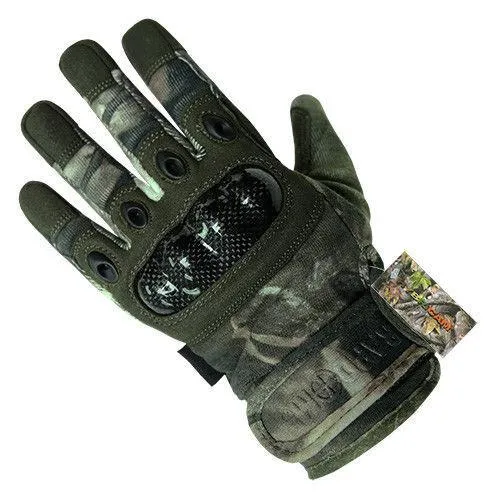 Hybricam Carbon Fiber Camouflage Hiking Fishing Hunting Gloves