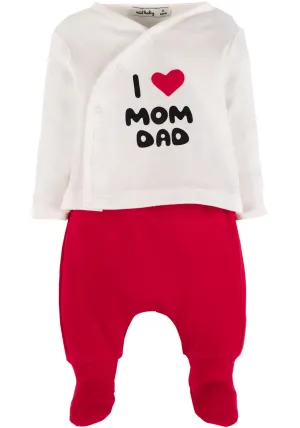 I ♥ Mom Dad 2PC Set.