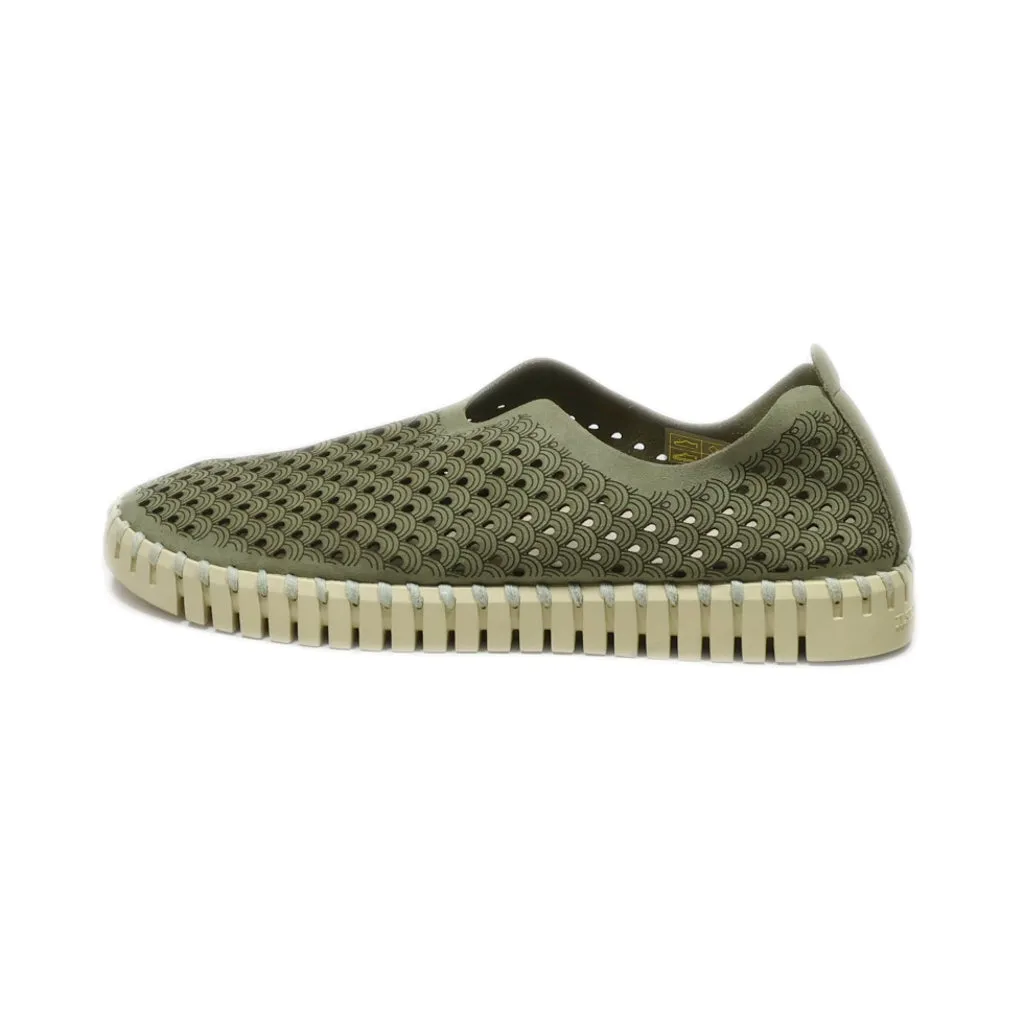 Ilse Jacobsen Hornbaek Slip Ons Fabric Green Colour For Women