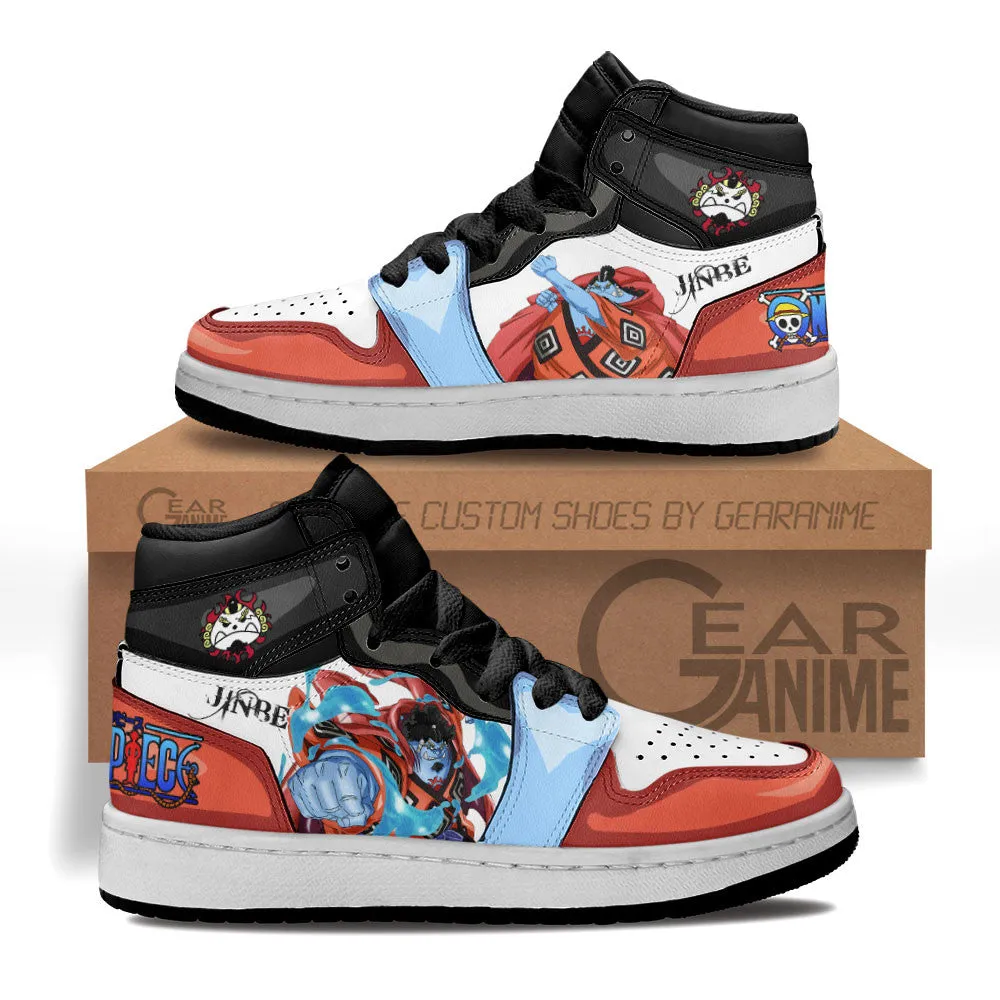 Jinbe Kids Sneakers Custom OP Anime Shoes For Kids