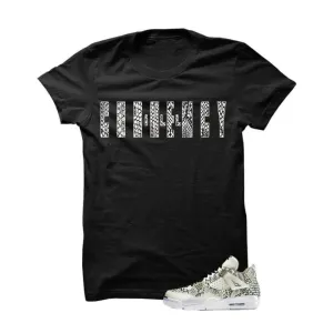 Jordan 4 Premium Snakeskin Black T Shirt (illcurrency Across)