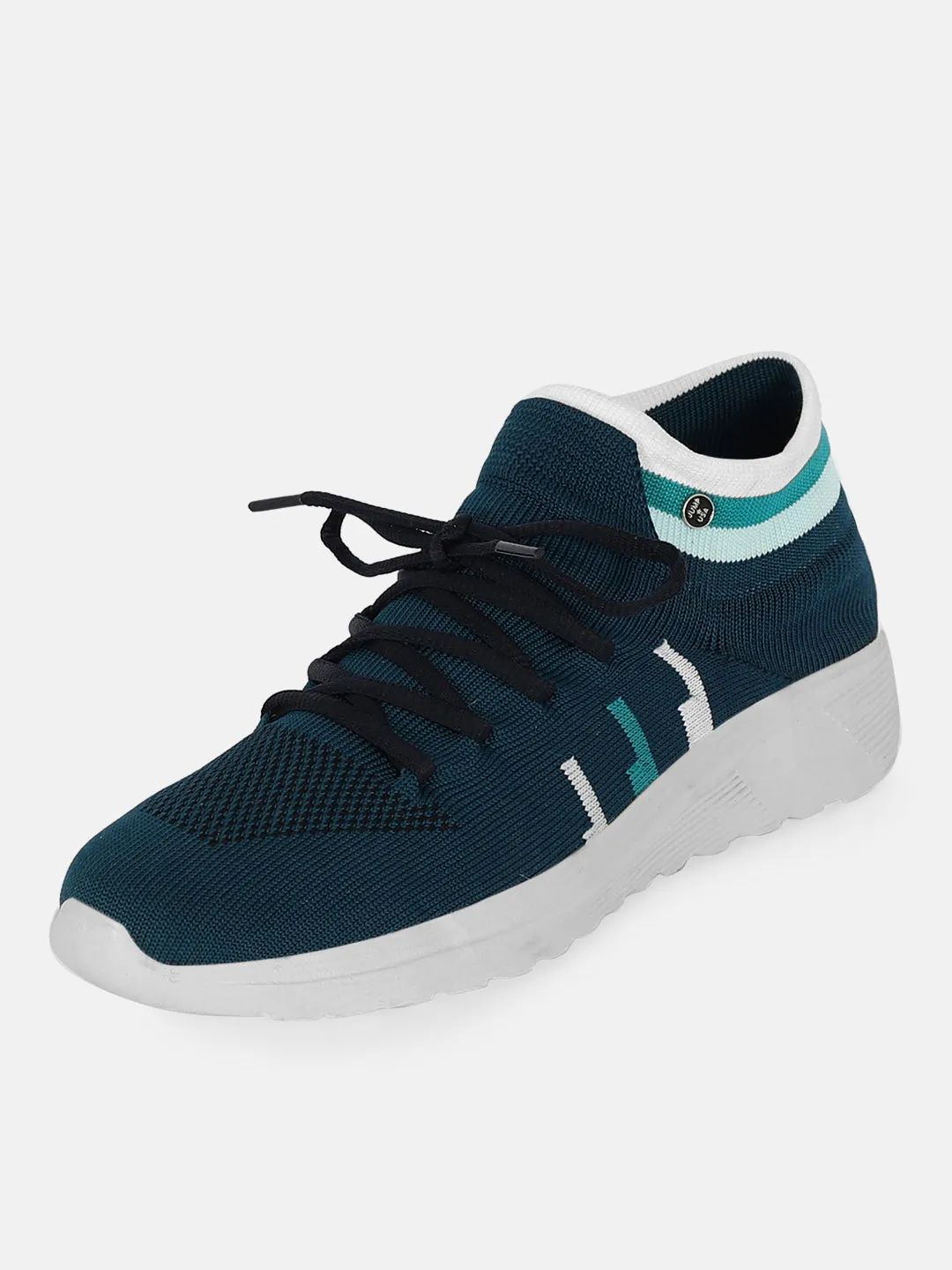 JUMP USA Mens Teal & White Maximal Comfort-everglide Range Walking Shoe