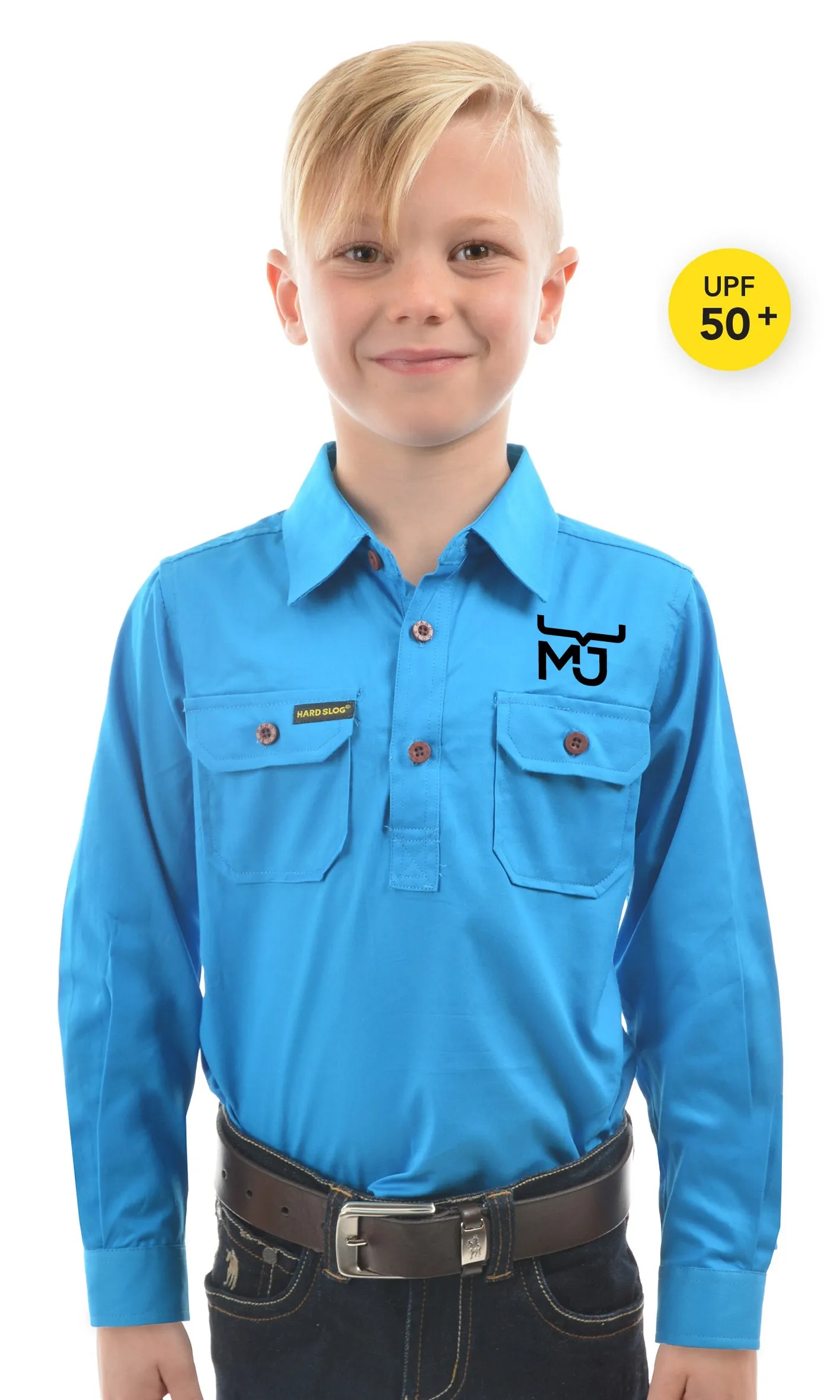 Kids 1/2 Placket Work Shirts