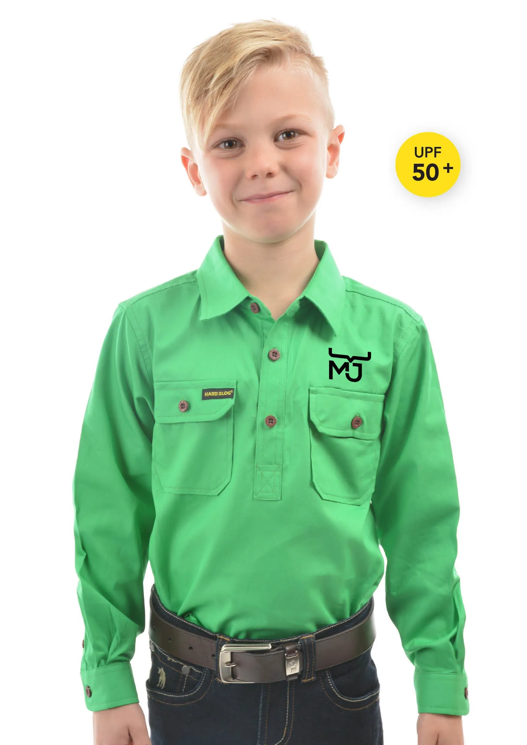 Kids 1/2 Placket Work Shirts