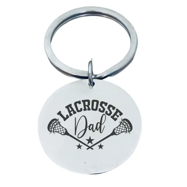 Lacrosse Dad Keychain