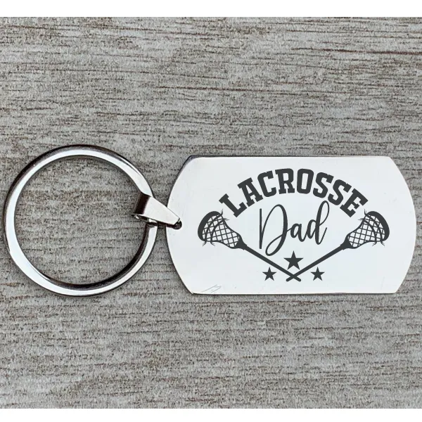 Lacrosse Dad Keychain