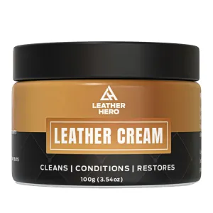 Leather Cleaner and Conditioner for Purses, Shoes, Furniture, Car Interior, and Leather Products - Leather Moisturizer, Wont Darken Leather Couch Cleaner with Protector, Non-Toxic & Safe