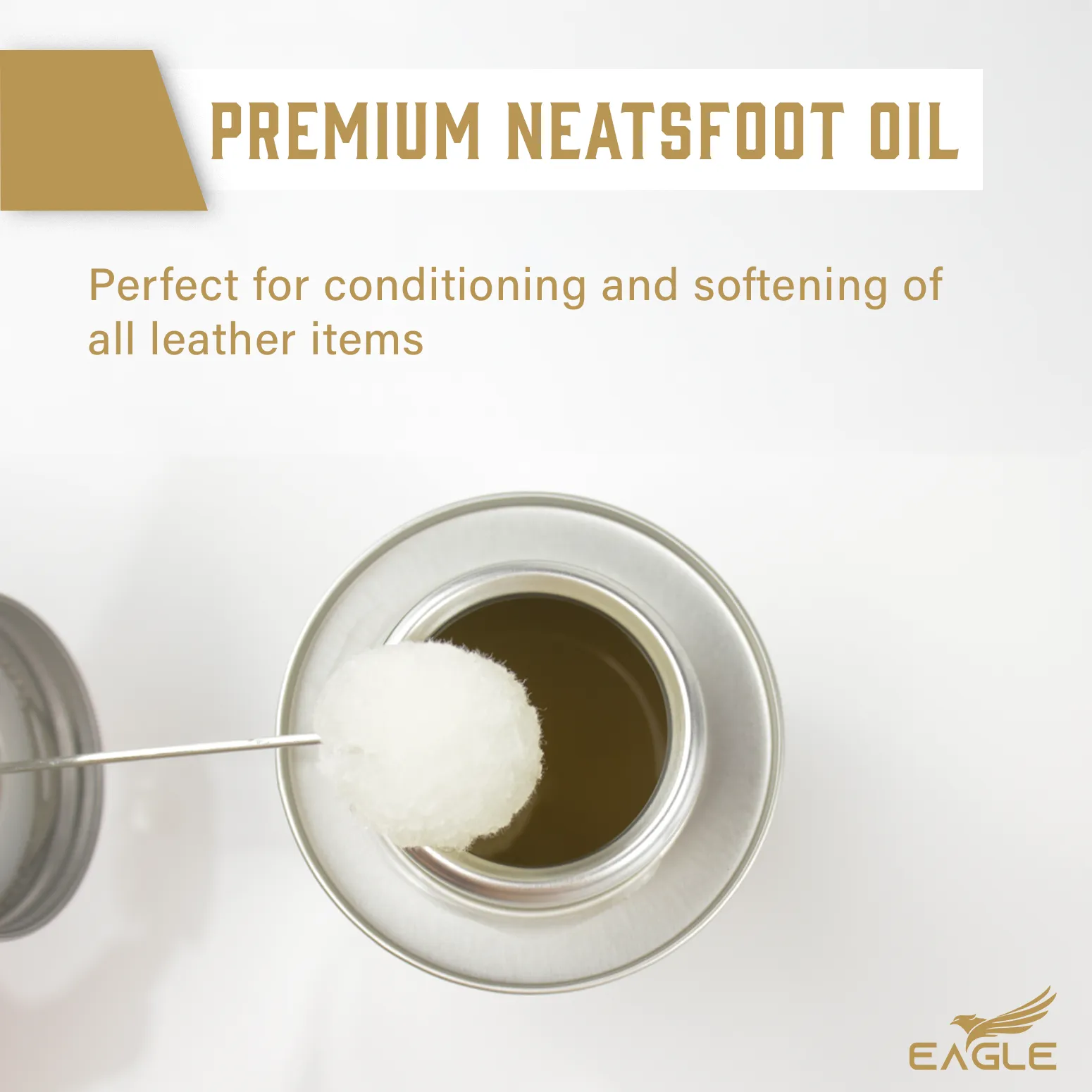 Leather Oil 8.45oz with Applicator & Premium Towel - All-Natural Neatsfoot Oil Conditioner for Boots, Shoes, Saddles, and Furniture