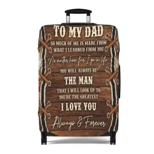 Luggage Cover, Dad Quote, awd-205