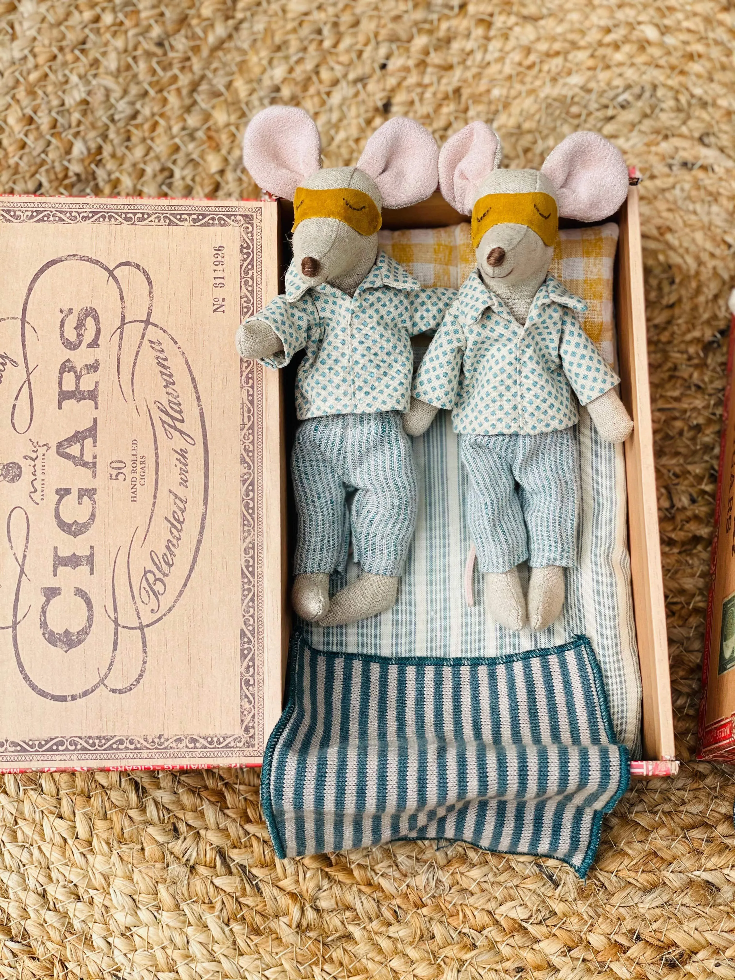 Maileg Parent Mice in Cigar Box including Same Sex Parenting Couple Variations Ltd Edition