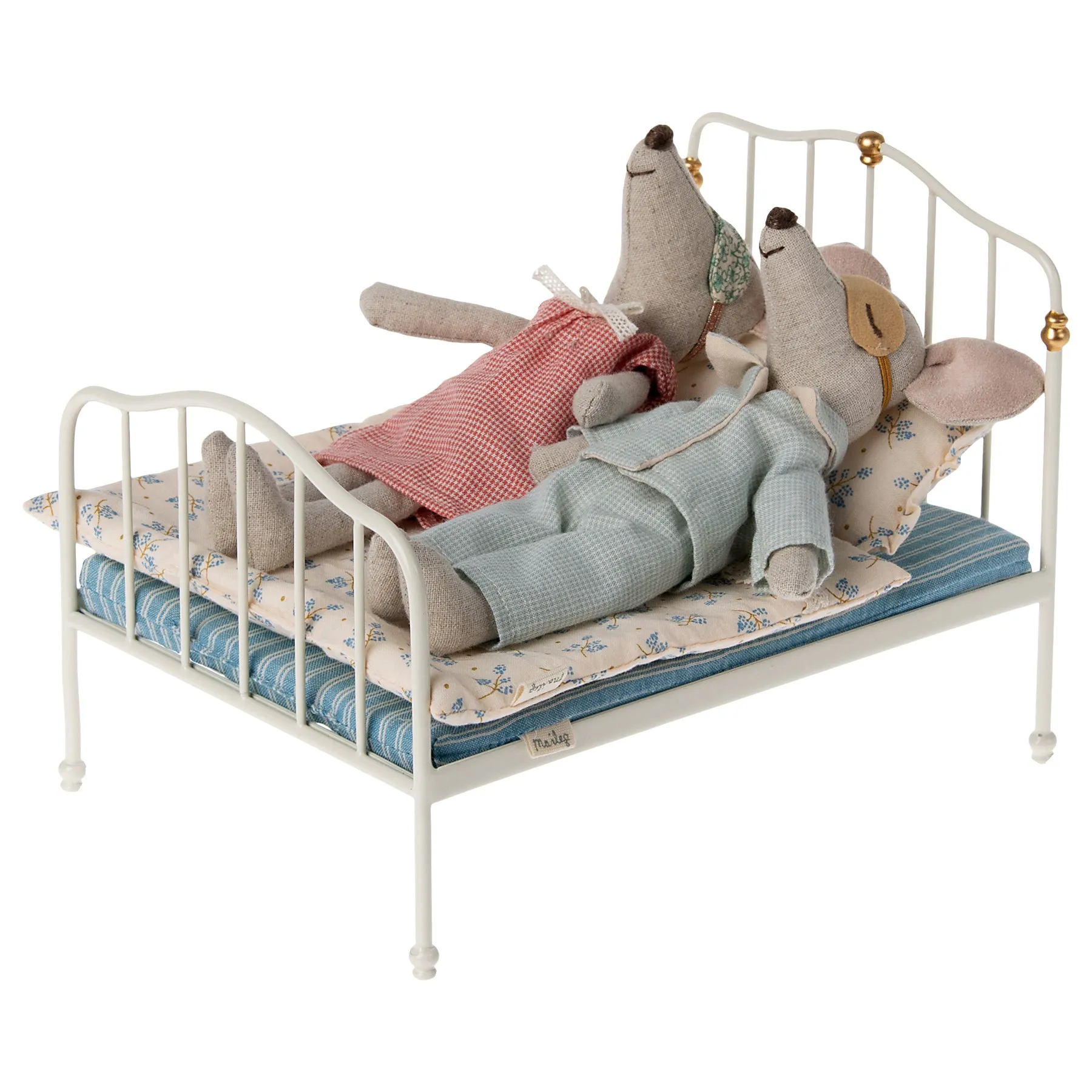 Maileg Vintage Metal Bed - Off white