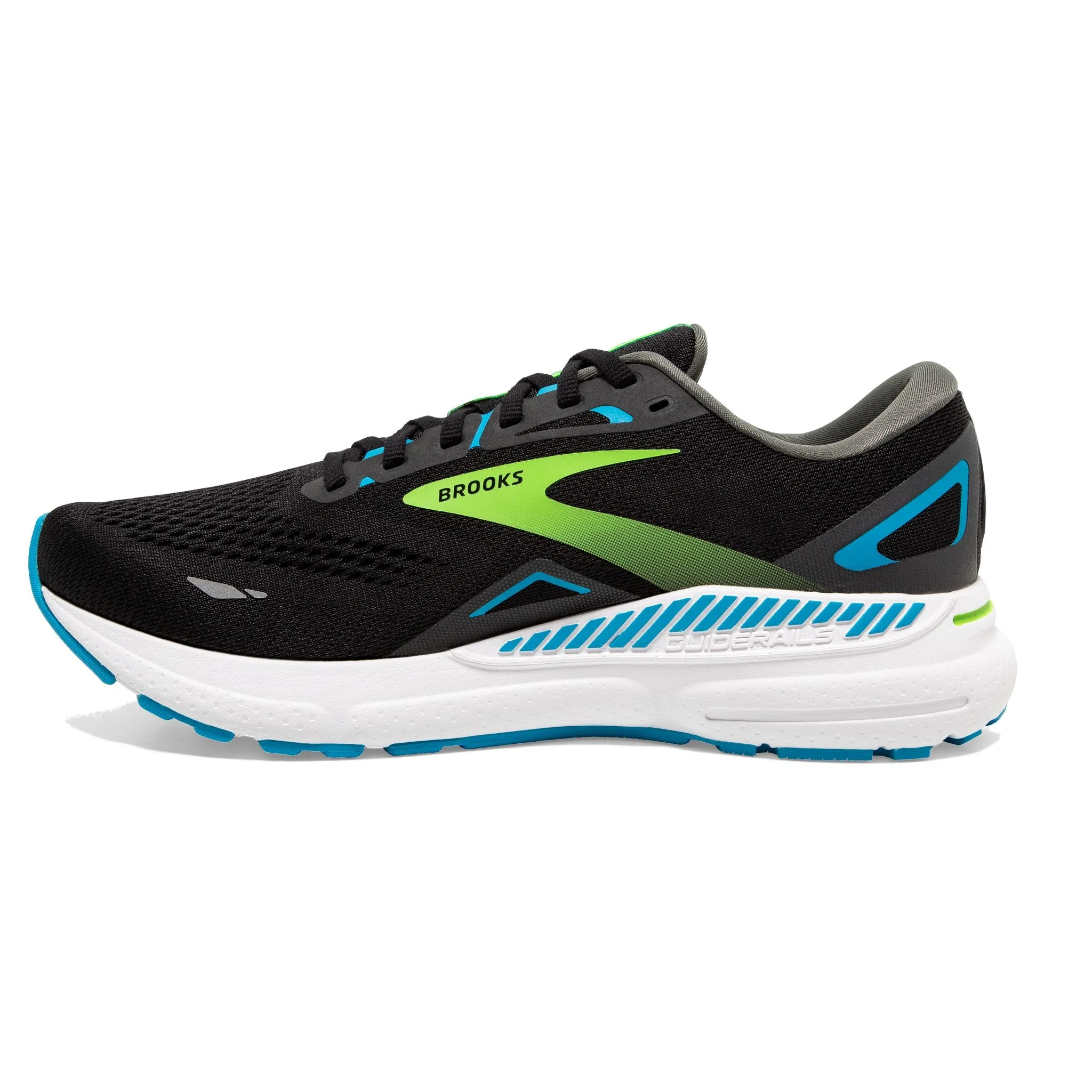 MEN'S ADRENALINE 23 - WIDE 2E - 006 BLACK/HAWAIIAN OCEAN/GREEN