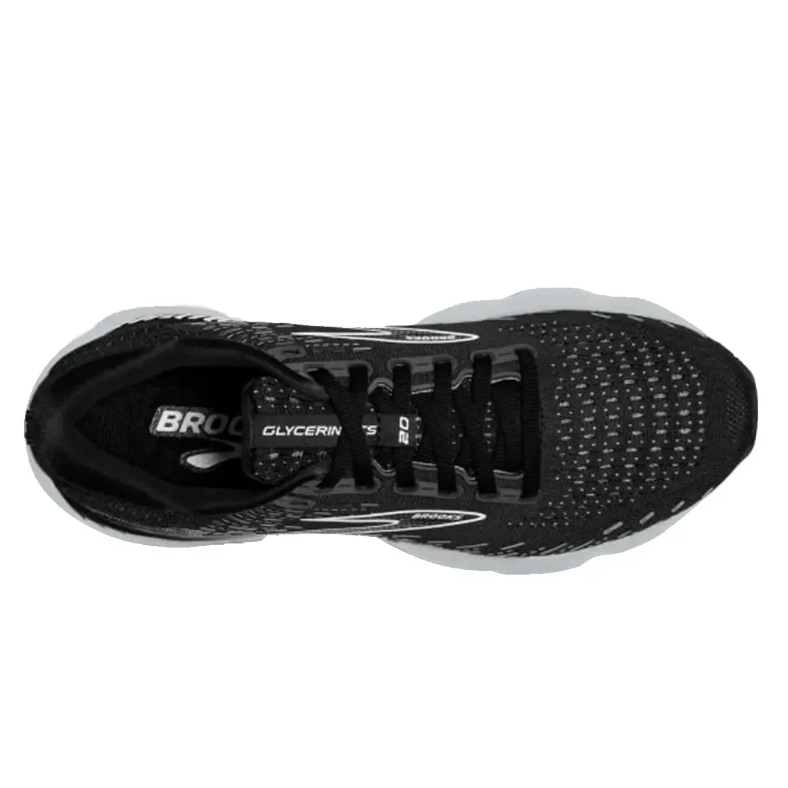 Mens Brooks Glycerin GTS 20 (Wide) - Black/ White