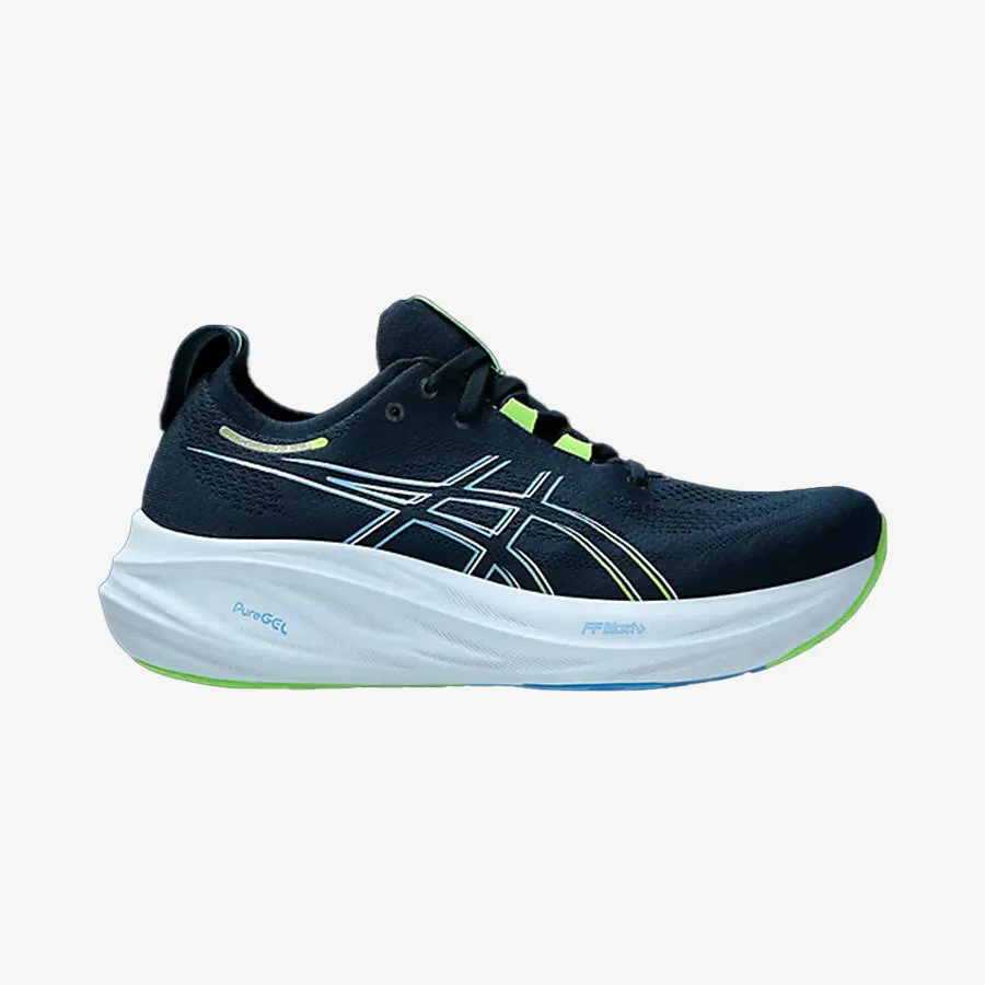 Men's Gel-Nimbus 26 Wide 2E (French Blue/Electric Lime)