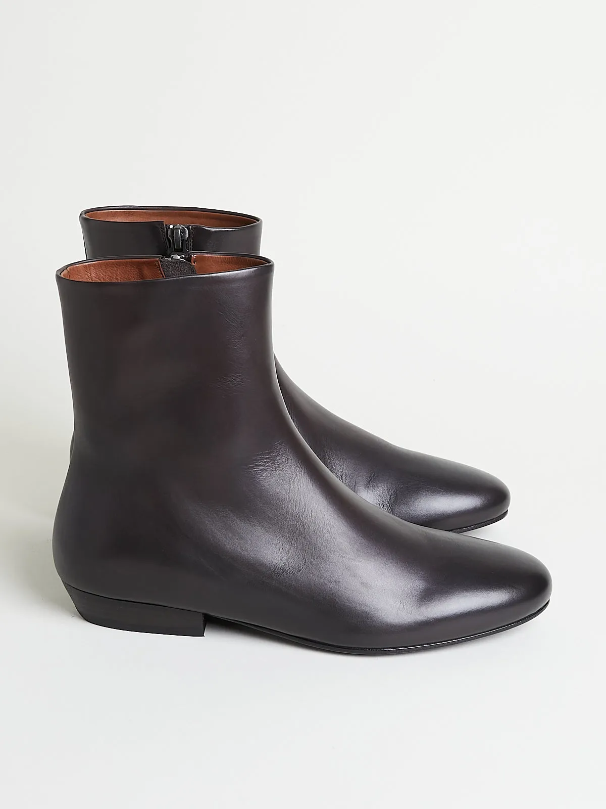 Miniblocco Ankle Boot in Dark Brown