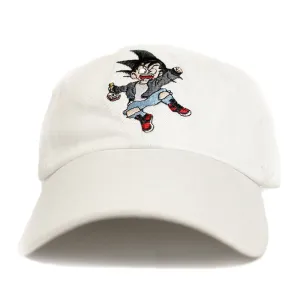 Misunderstood Goku Dad Hat in White