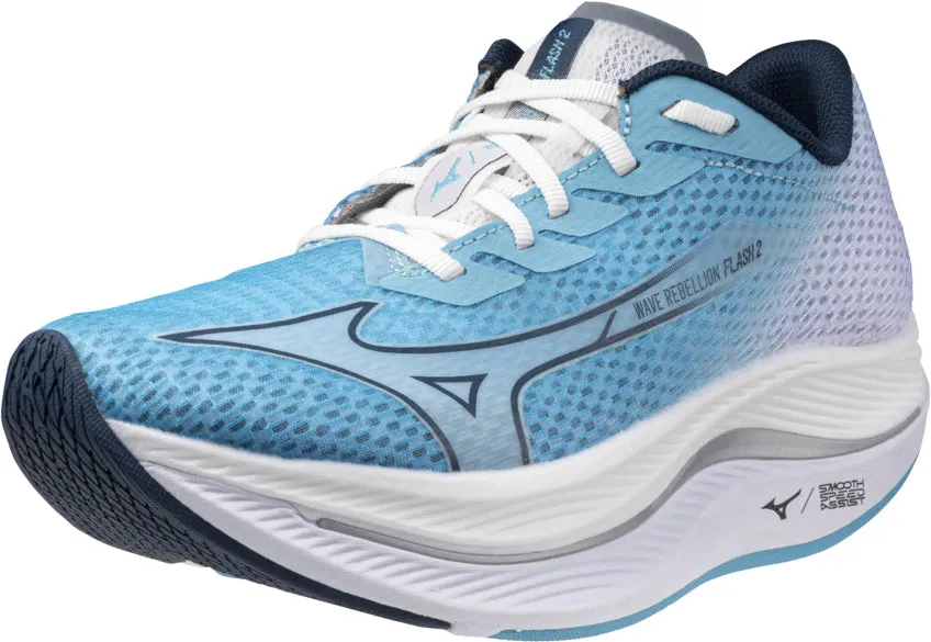 Mizuno Wave Rebellion Flash 2 Womens Running Shoes - Blue