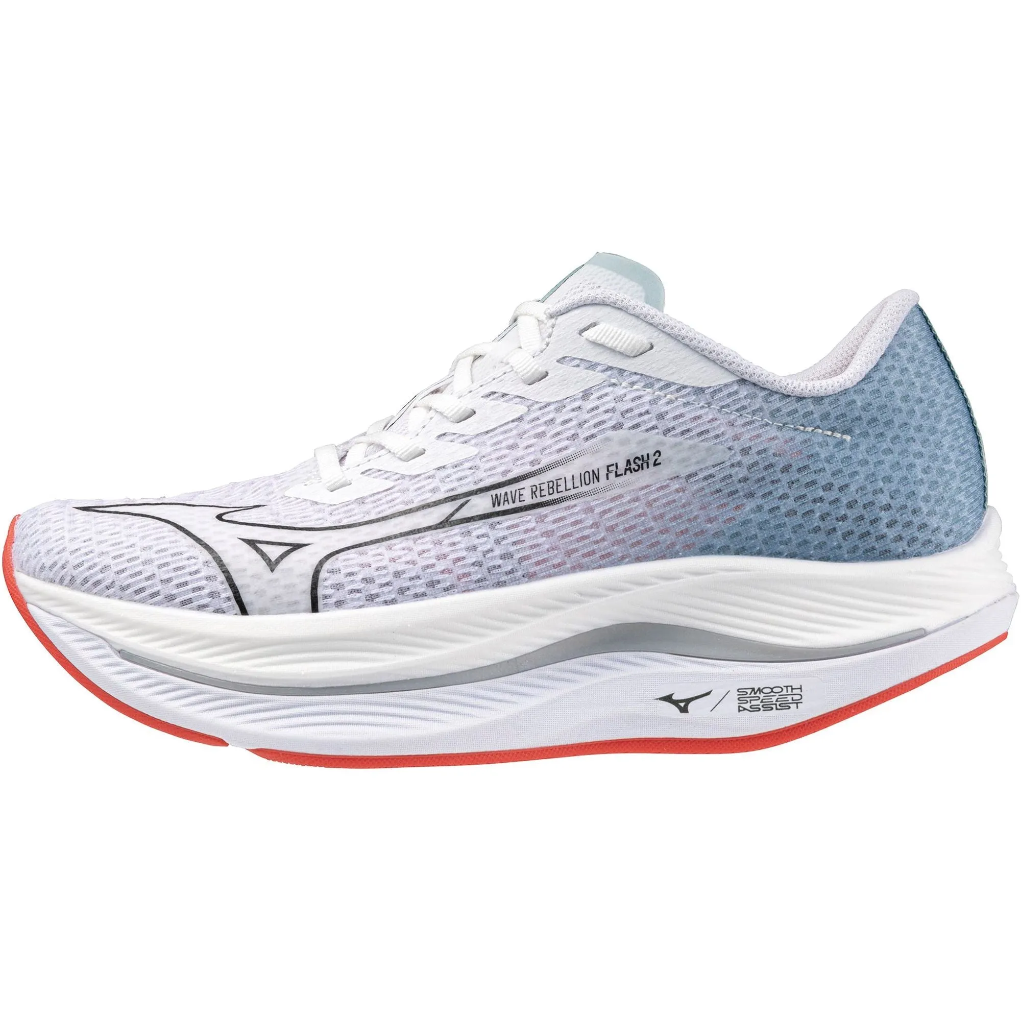 Mizuno Wave Rebellion Flash 2 Womens Running Shoes - White