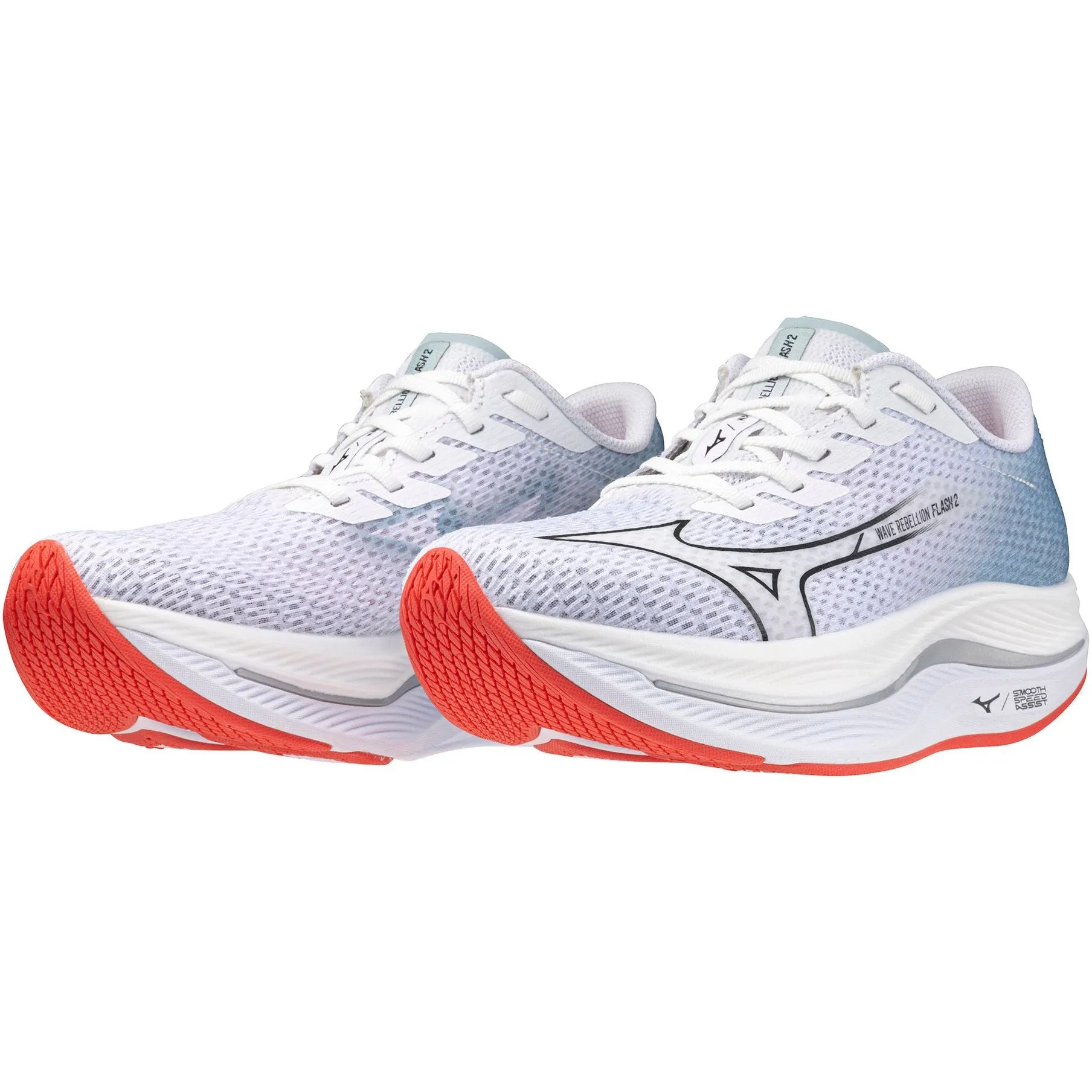 Mizuno Wave Rebellion Flash 2 Womens Running Shoes - White