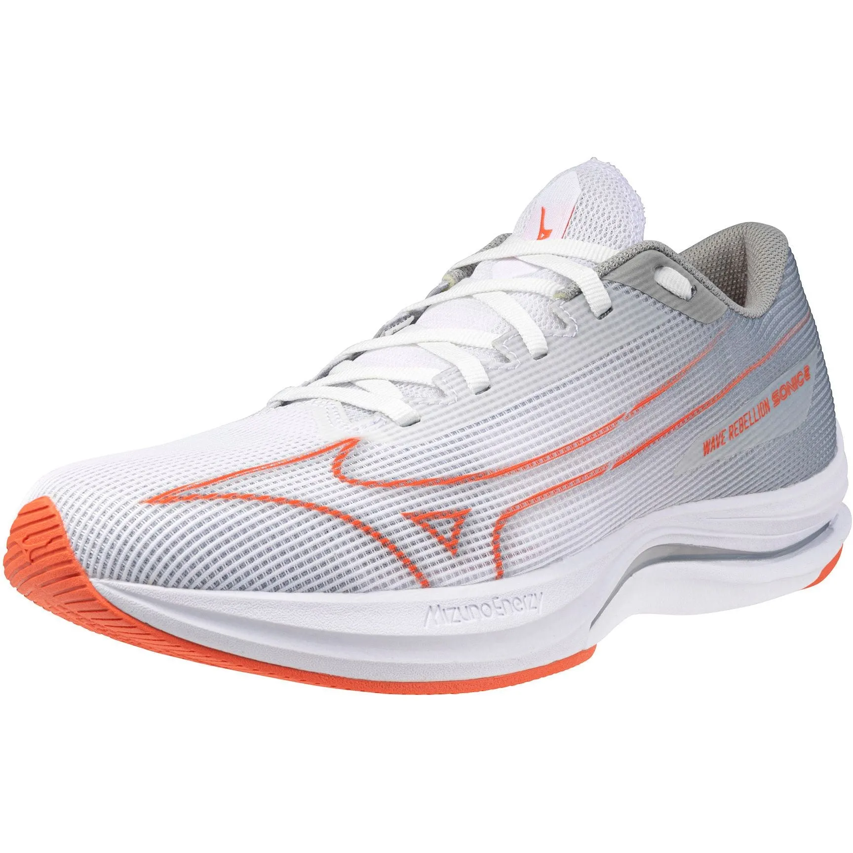 Mizuno Wave Rebellion Sonic 2 Mens Running Shoes - White